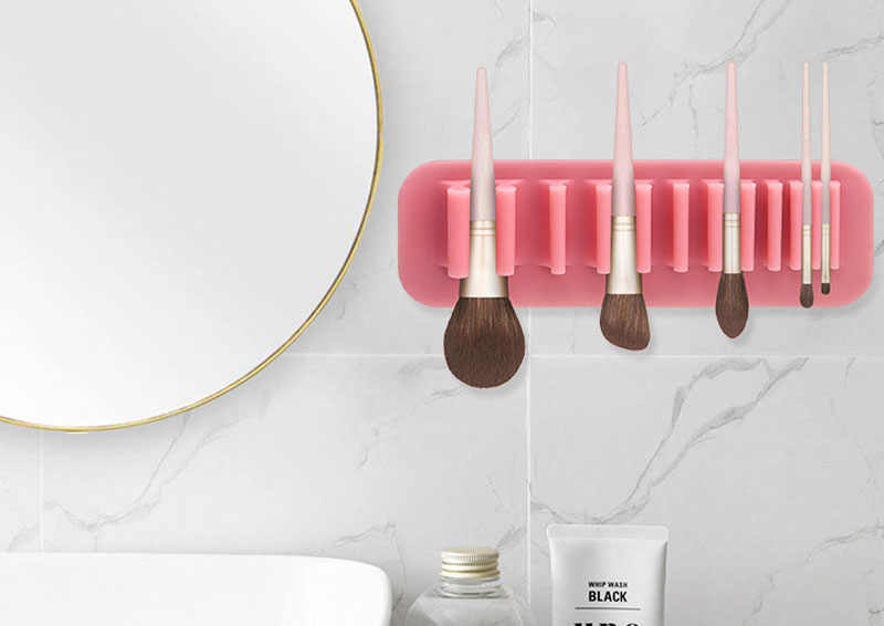 makeup brush storage rack